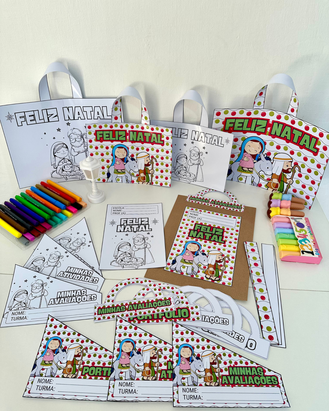Kit Capas - Tema Natal Cristão
