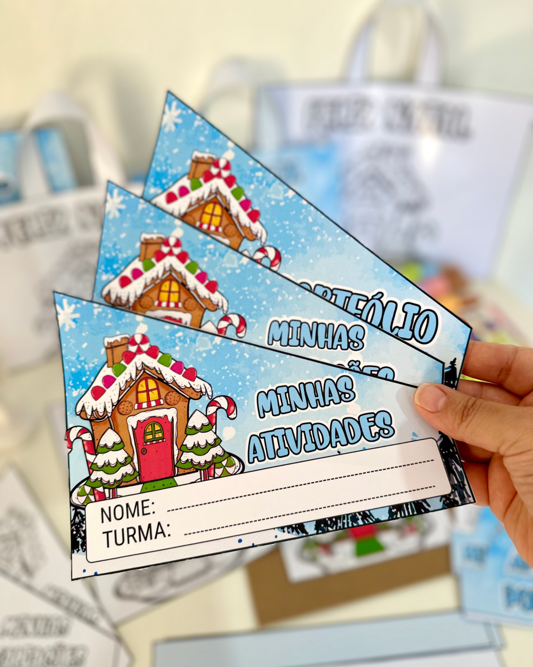 Kit Capas - Tema Casinha de Natal - Image 10