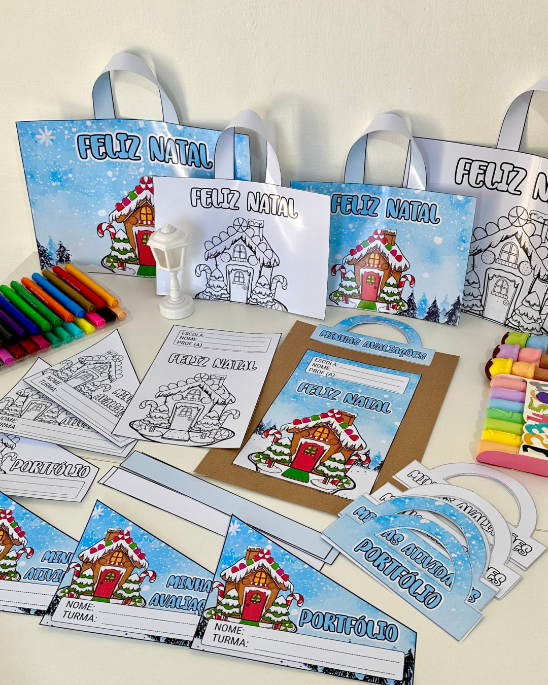 Kit Capas - Tema Casinha de Natal - Image 5
