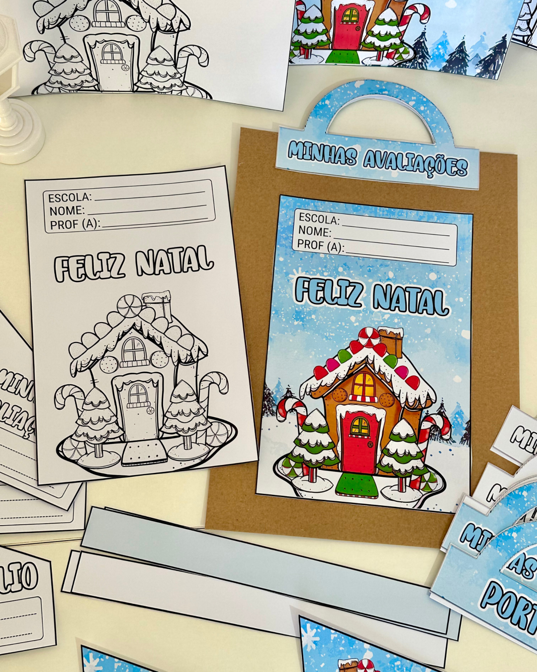 Kit Capas - Tema Casinha de Natal - Image 6