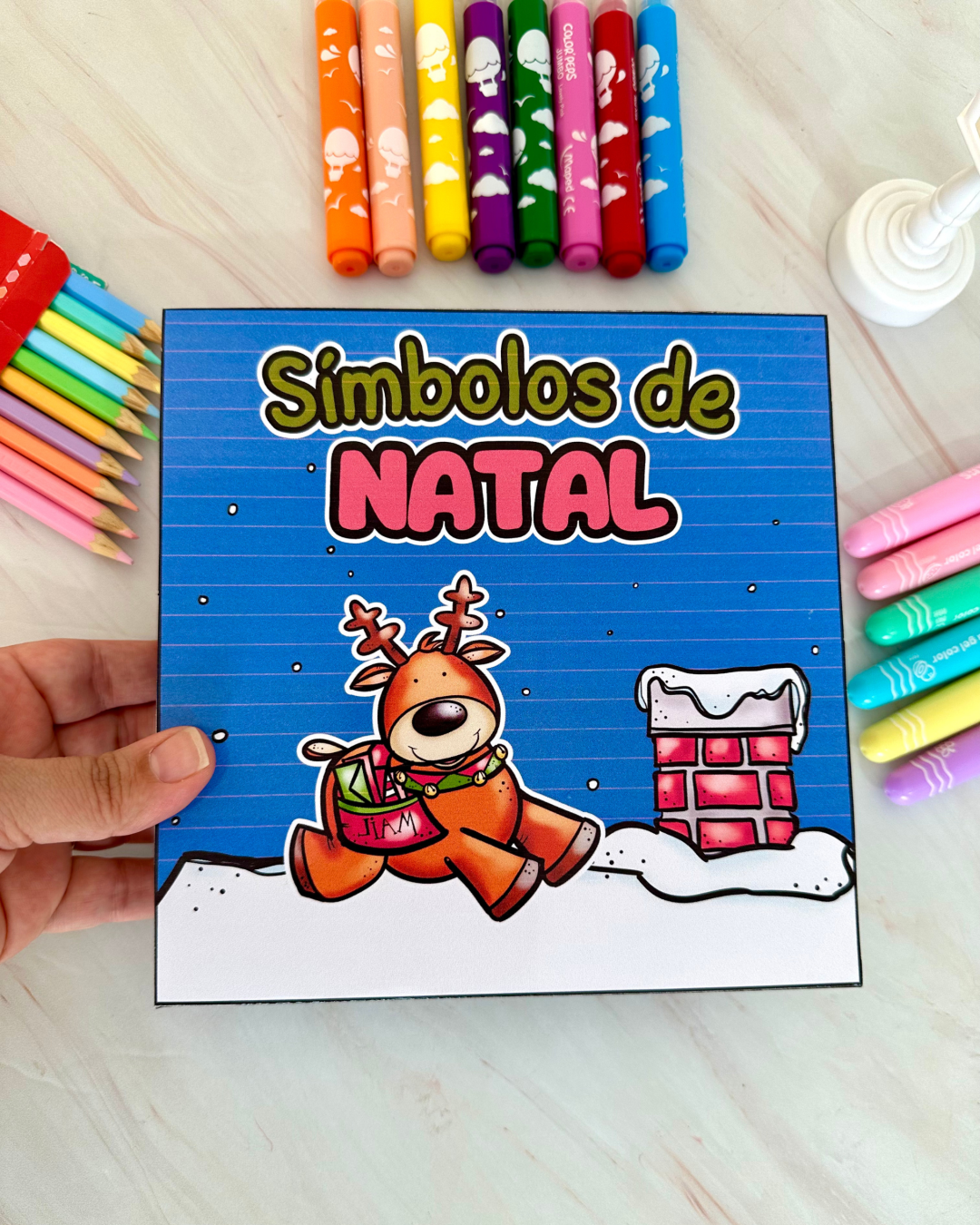 Símbolos do Natal na Caixa