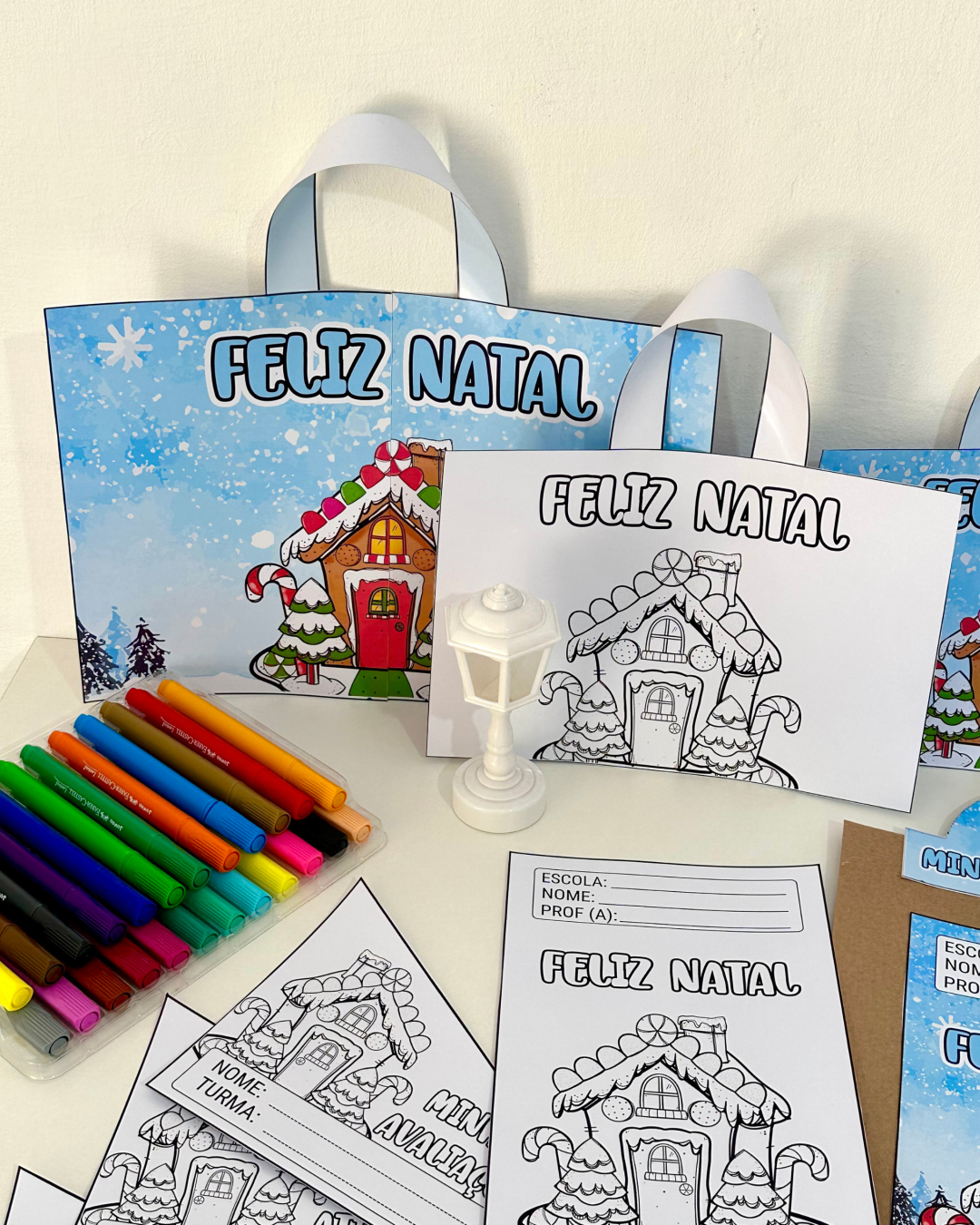 Kit Capas - Tema Casinha de Natal - Image 7