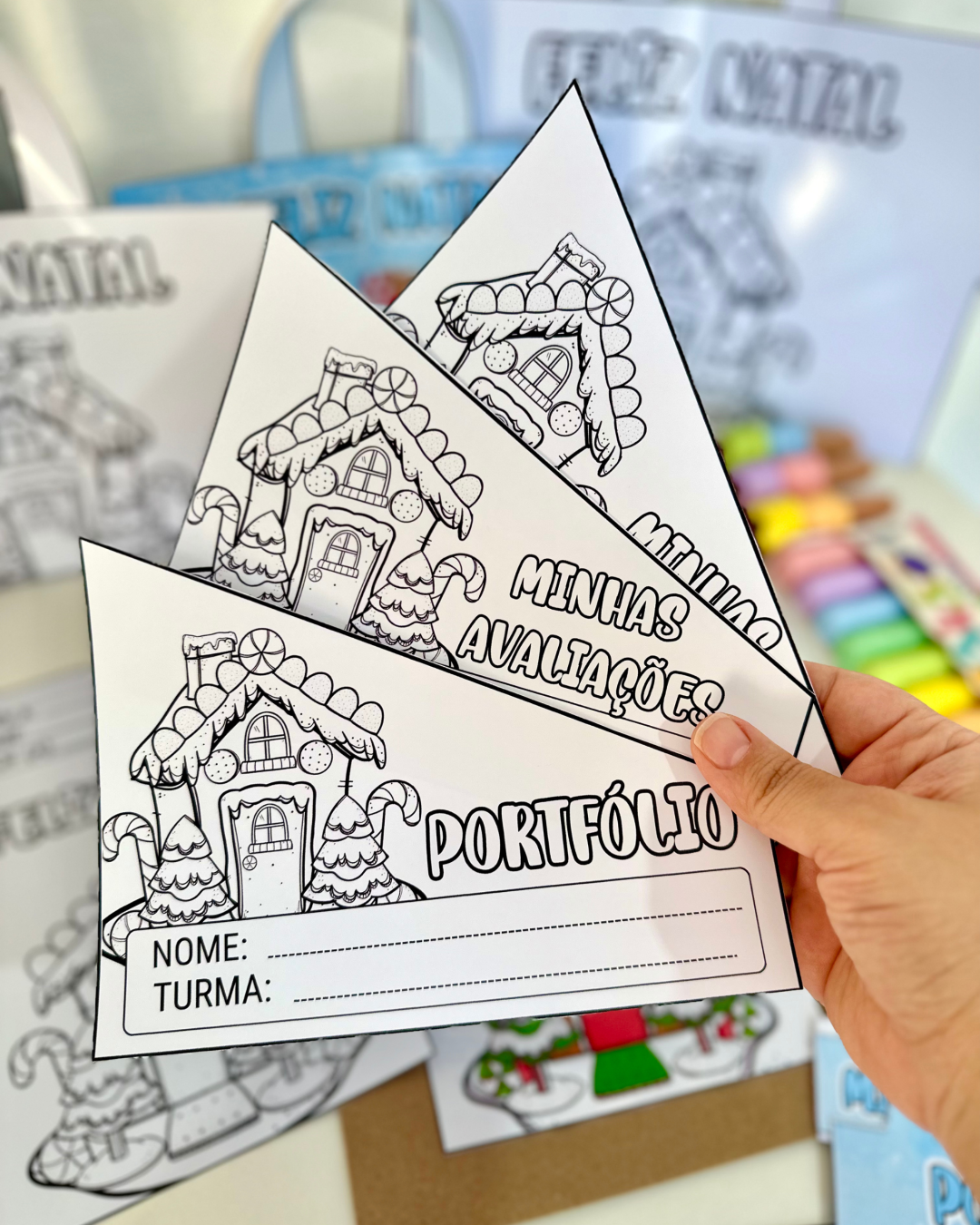 Kit Capas - Tema Casinha de Natal - Image 9