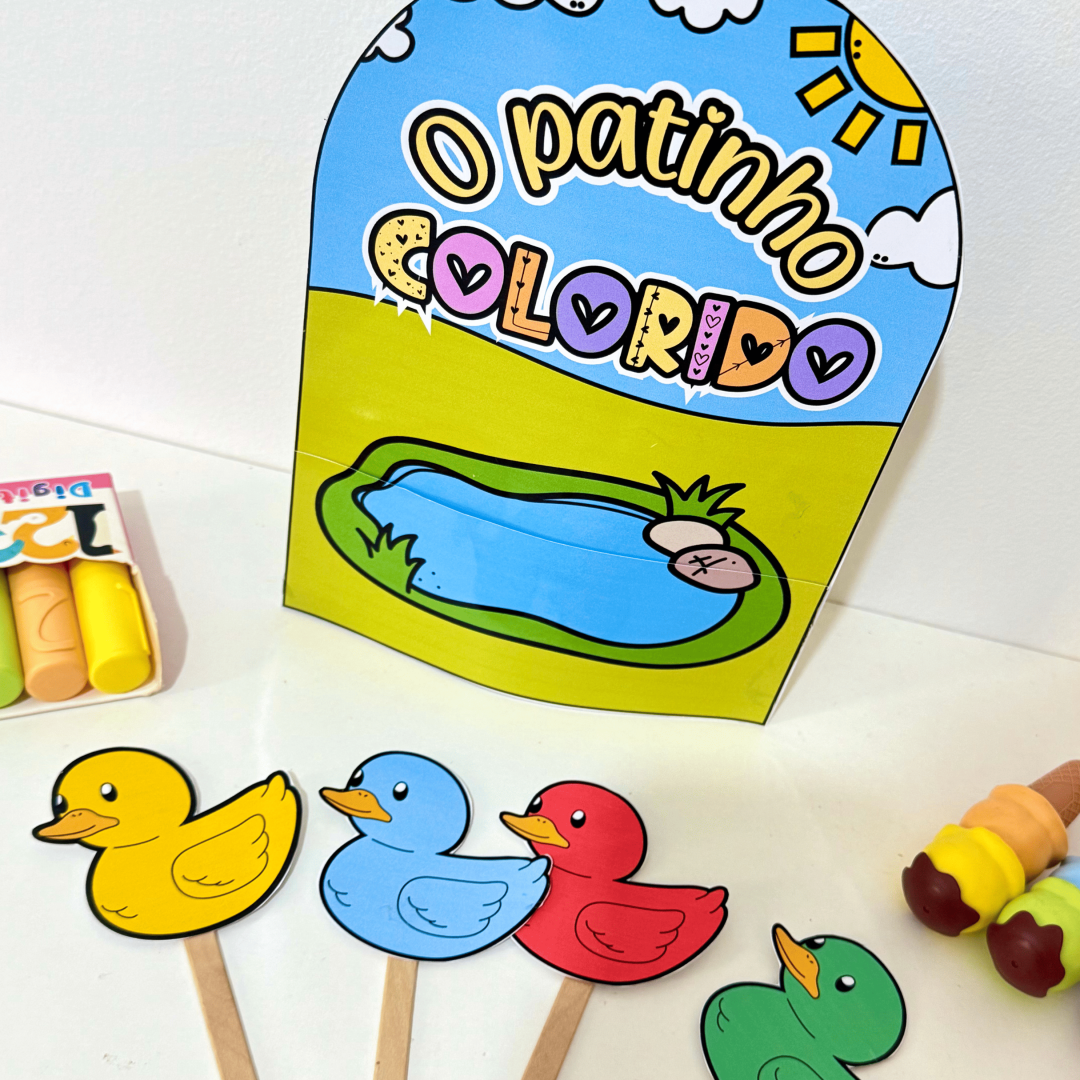 Luva Patinho Colorido