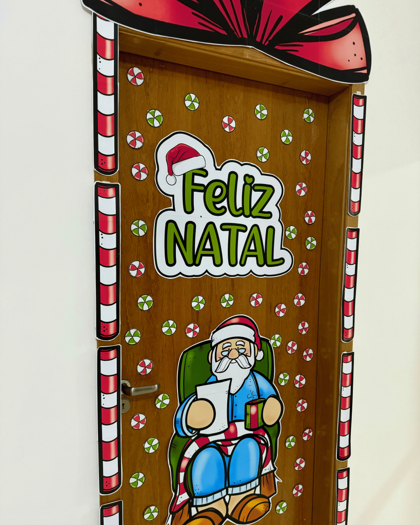 Decoração de Porta – Papai Noel – Atividades Pedagógicas Criativas para ...