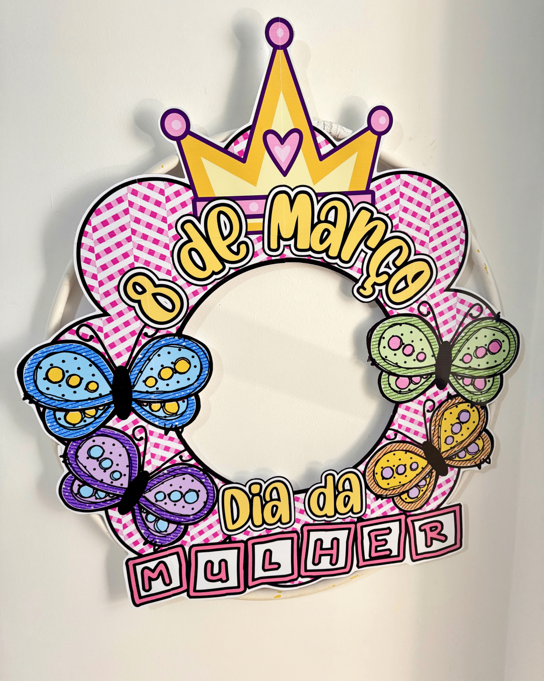 Decoração Bambolê Dia da Mulher