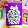 Cartão 3D Cesta com Flores Dia das Mães - Image 11