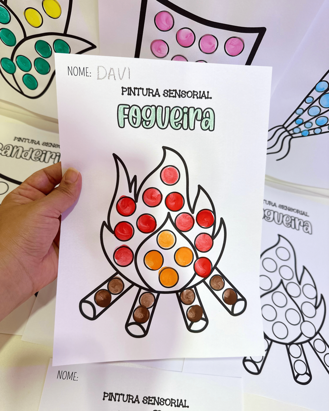 Pintura Sensorial - Festa Junina - Imagem 5