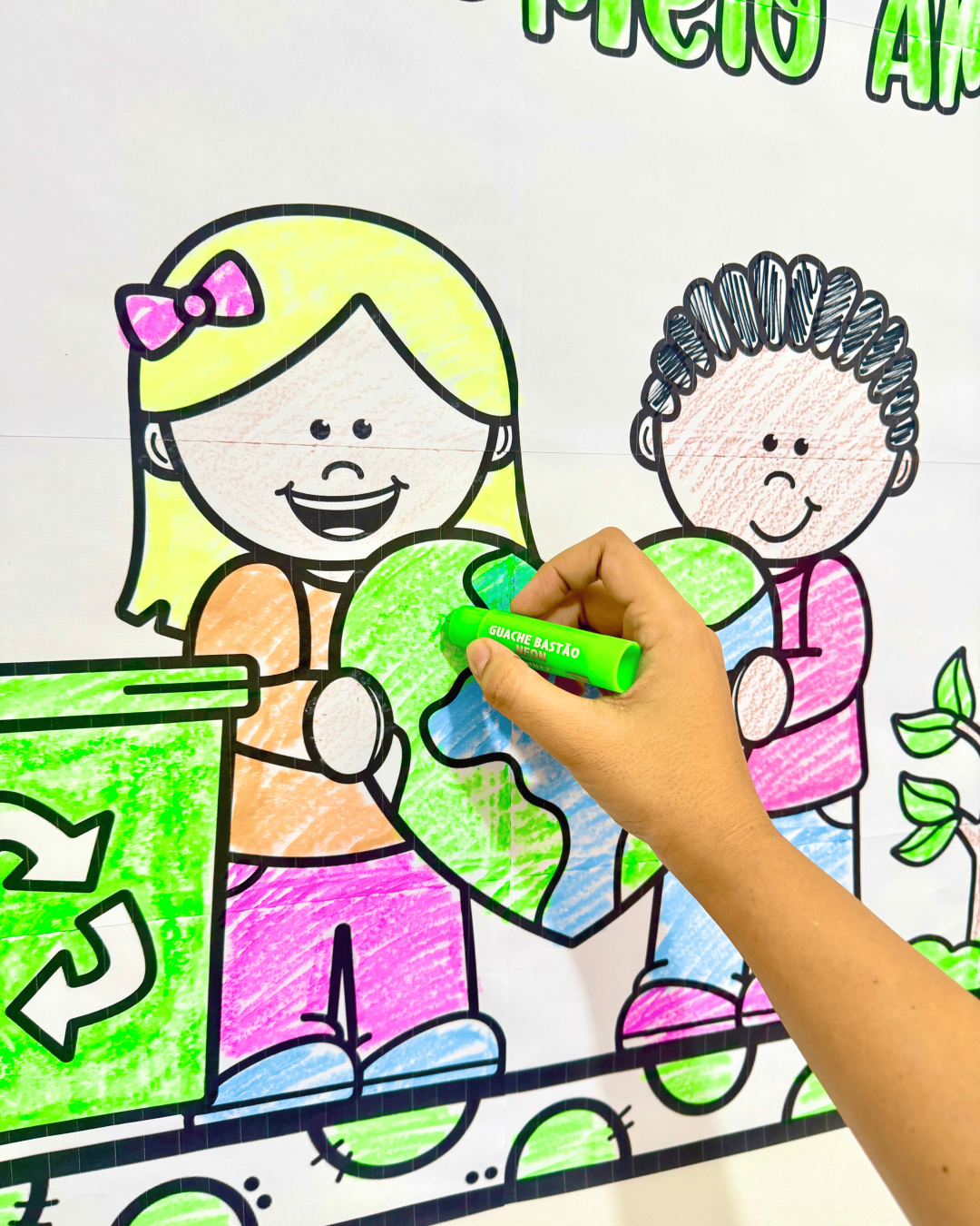 Cartaz Para Colorir - Dia Mundial do Meio Ambiente - Image 4