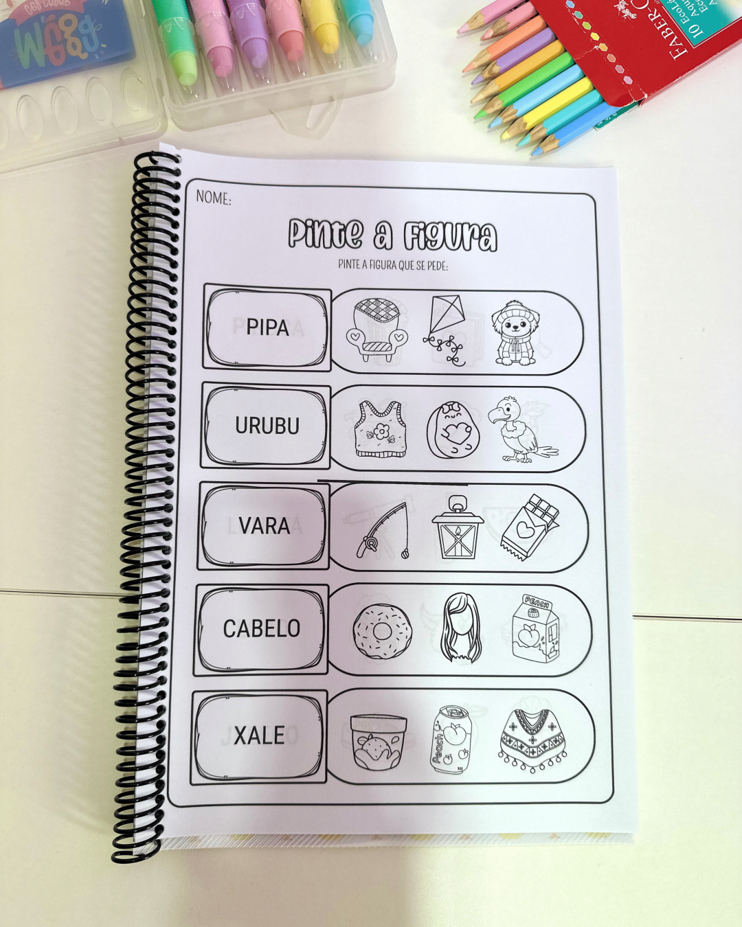 Apostila Pinte a Figura - Sílabas Simples - Imagem 10