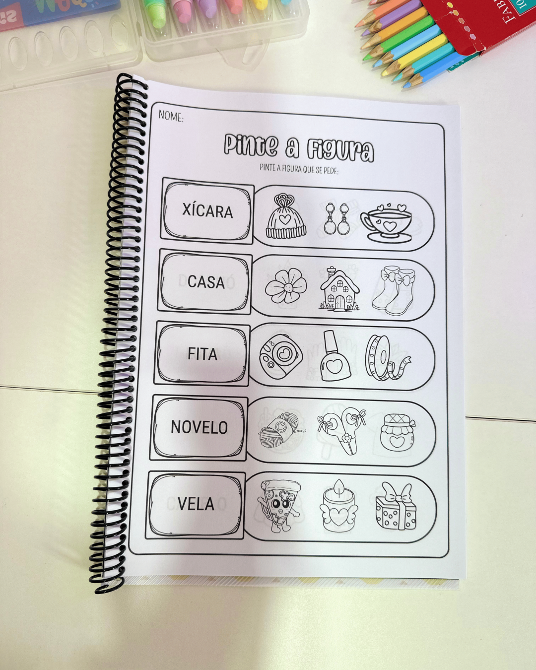 Apostila Pinte a Figura - Sílabas Simples - Imagem 13