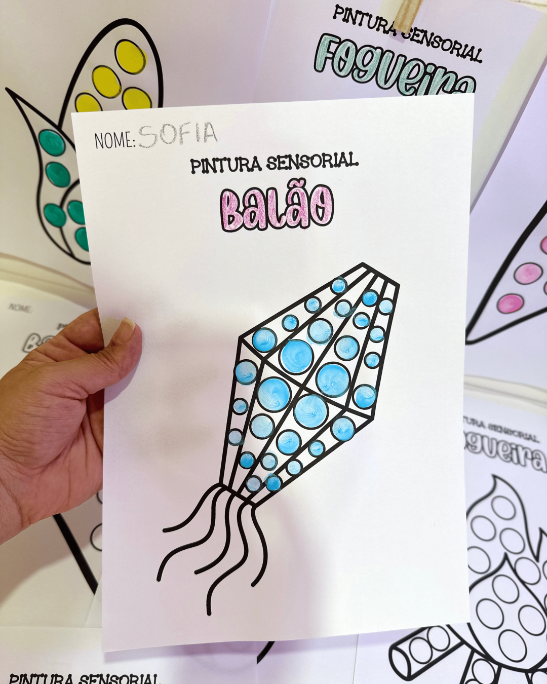 Pintura Sensorial - Festa Junina - Imagem 6