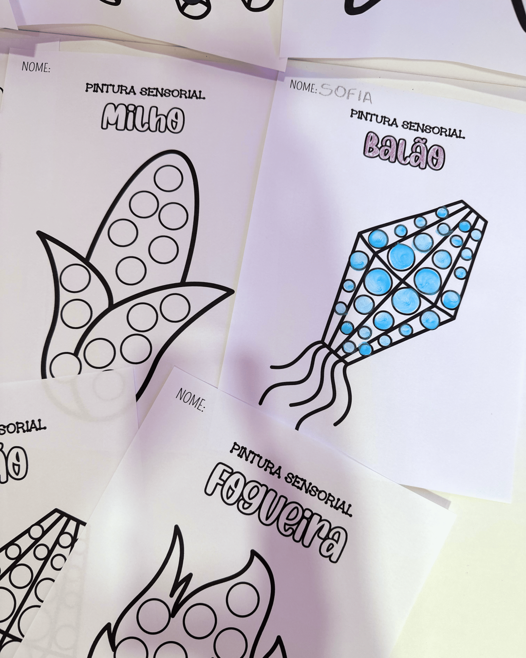 Pintura Sensorial - Festa Junina - Imagem 7
