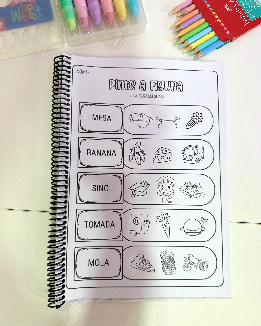Apostila Pinte a Figura - Sílabas Simples - Imagem 6