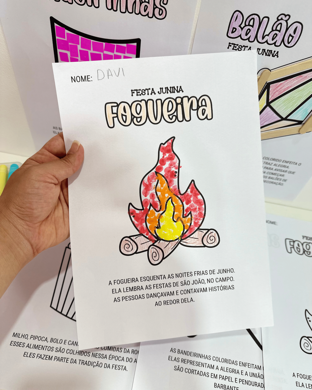 Atividades Artes Festa Junina - Imagem 8