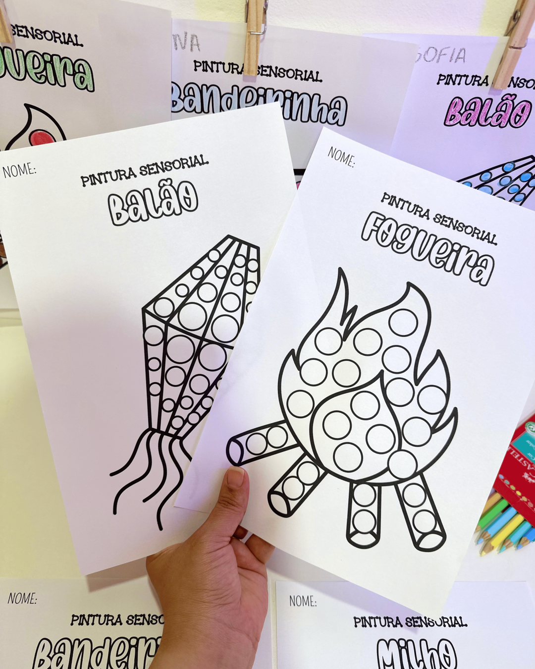 Pintura Sensorial - Festa Junina - Imagem 13