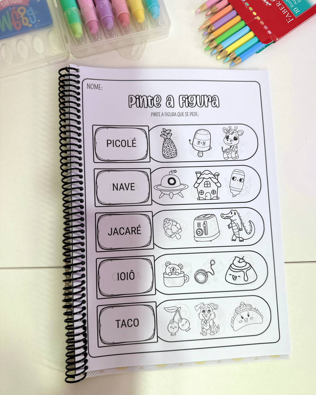 Apostila Pinte a Figura - Sílabas Simples - Imagem 9