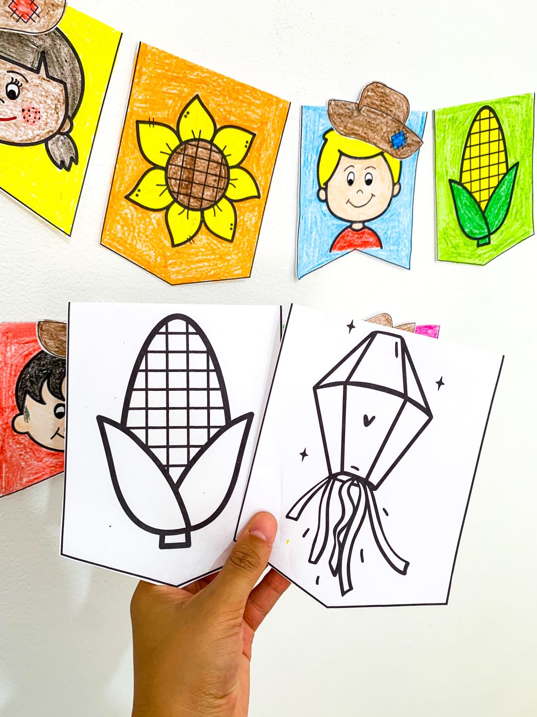 Bandeirinhas Para Colorir - Festa Junina - Imagem 8