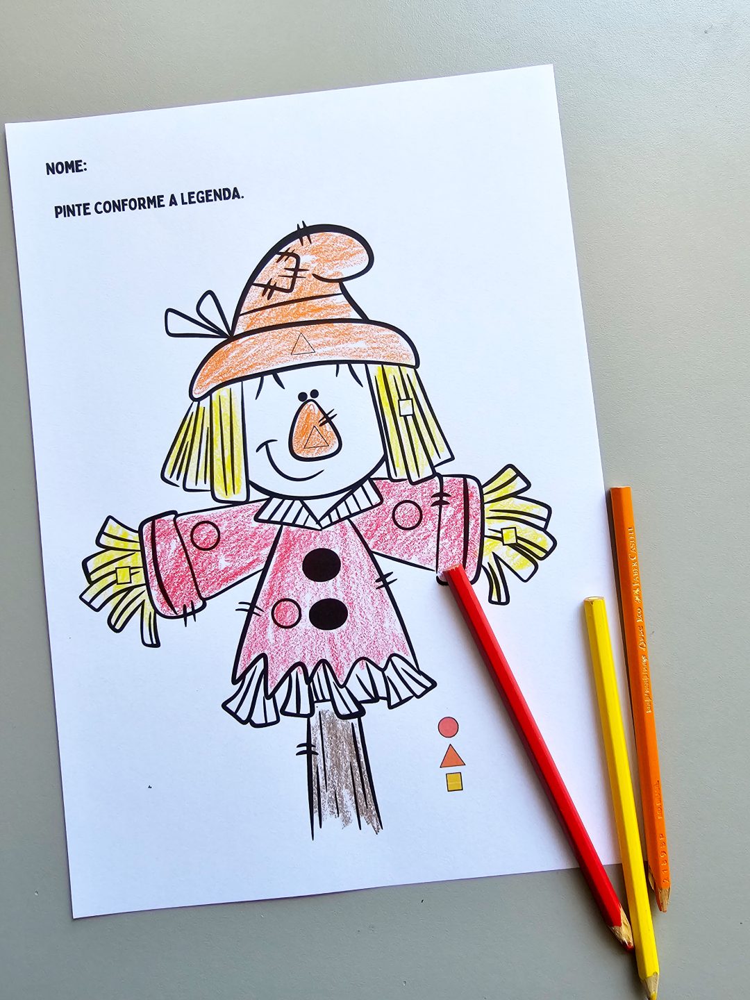 Pinte Conforme a Legenda Festa Junina