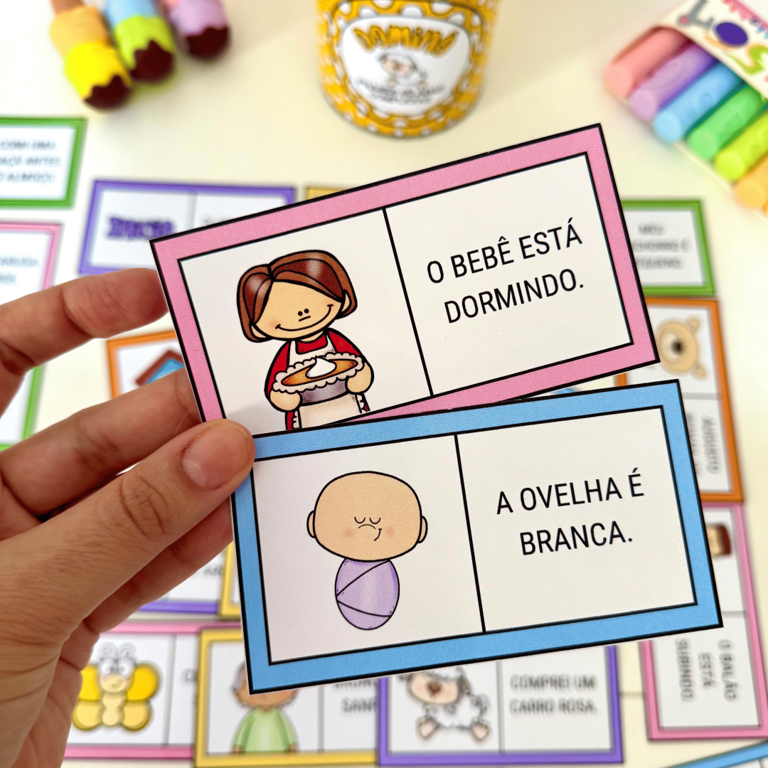 Dominó de Frases - Sílabas Complexas