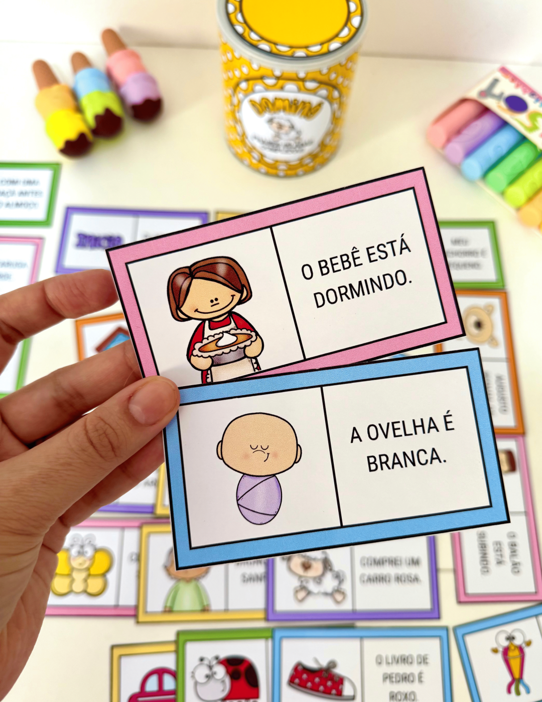 Dominó de Frases - Sílabas Complexas