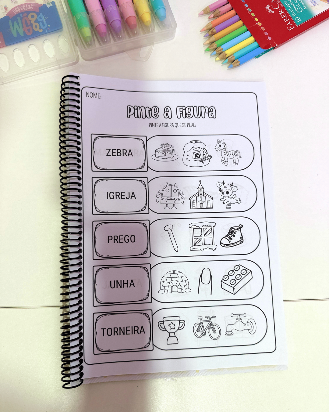 Apostila Pinte a Figura - Sílabas Complexas - Imagem 8