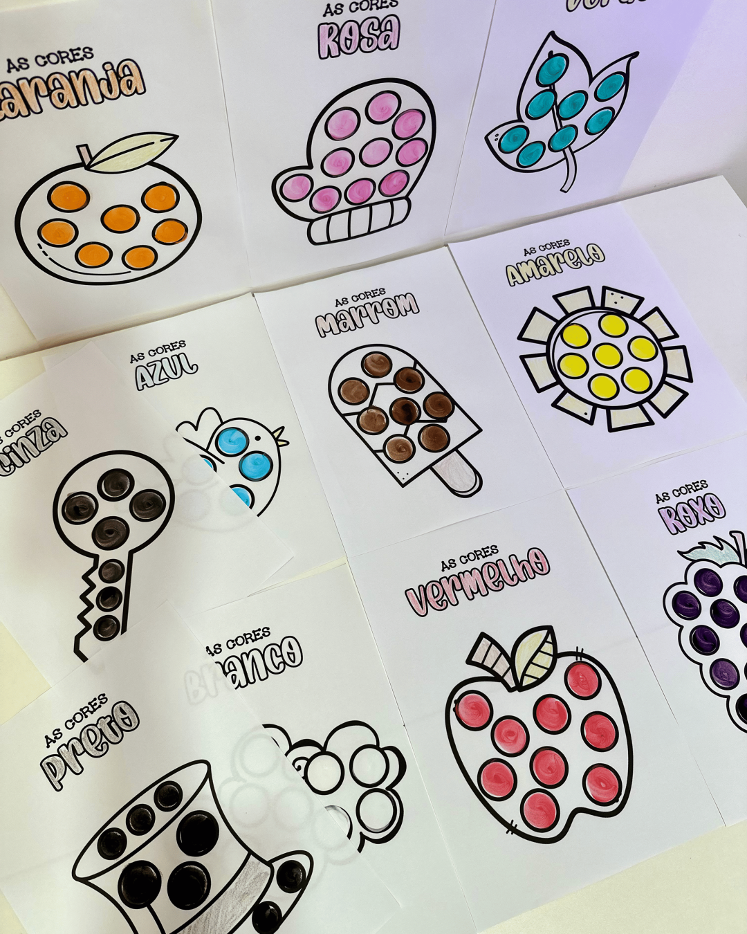 Pintura Sensorial - Cores