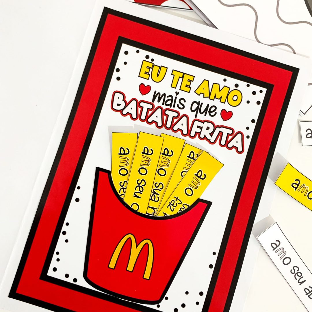 Cartão Dia dos Pais - Batata Frita
