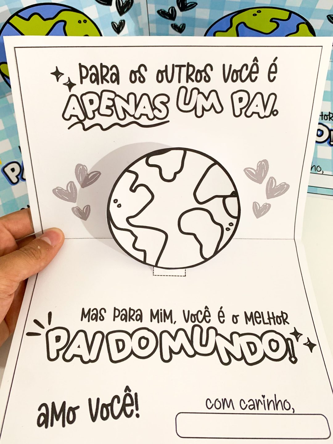 Cartão Dia dos Pais - Melhor Pai do Mundo - Imagem 3