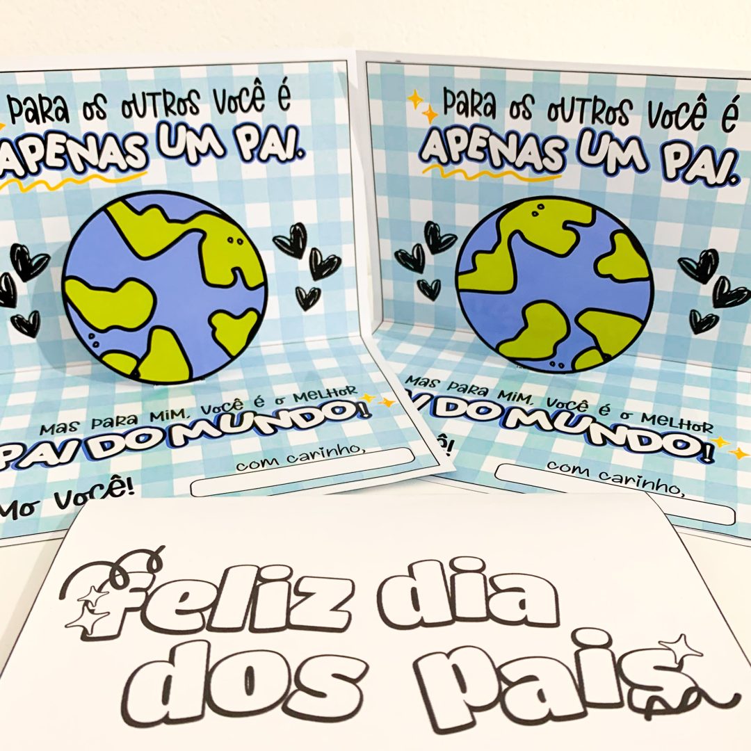 Cartão Dia dos Pais - Melhor Pai do Mundo