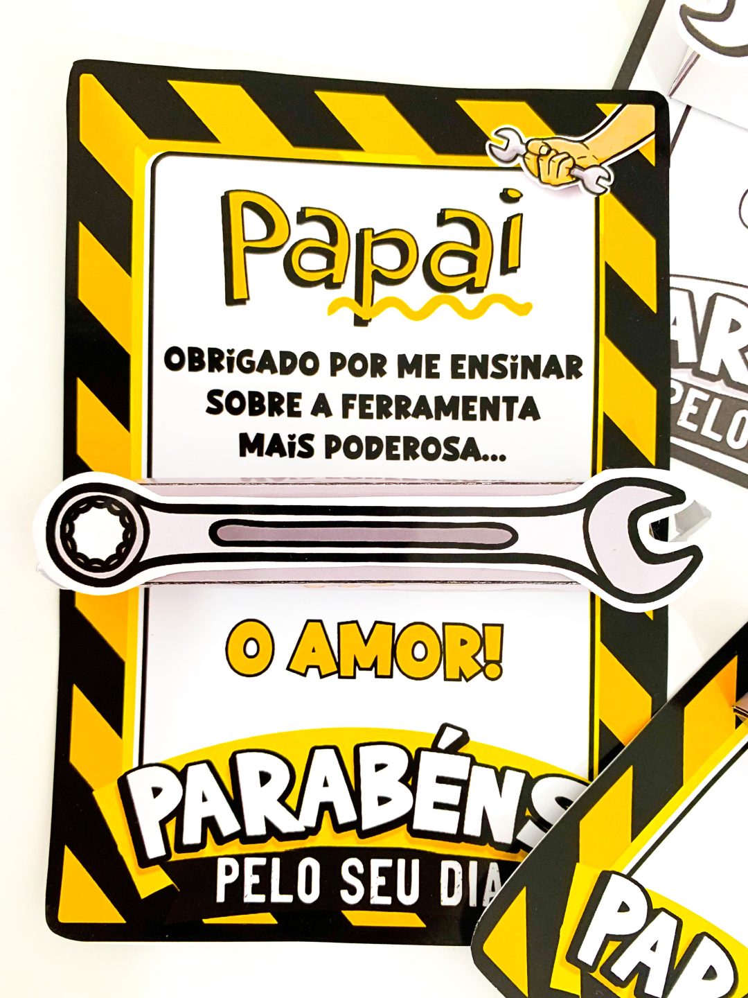 Cartão Dia dos Pais - Ferramentas