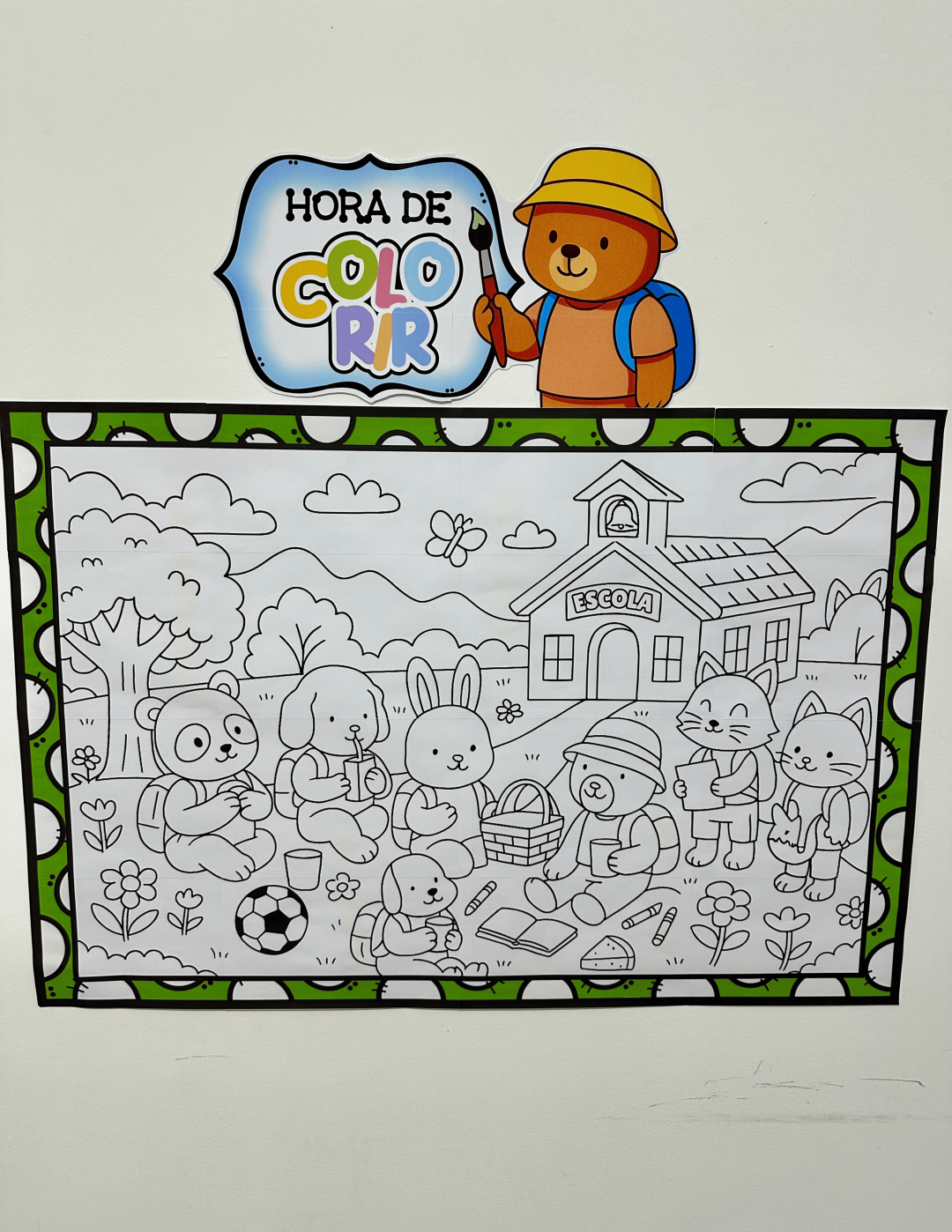 Painel Para Colorir Volta às Aulas - Imagem 2