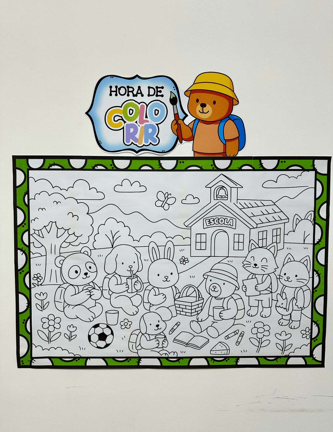Painel Para Colorir Volta às Aulas