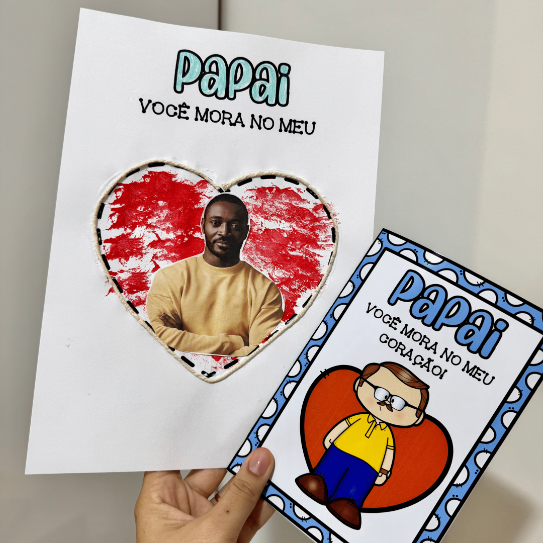 Kit Dia dos Pais - Você Mora no Meu Coração
