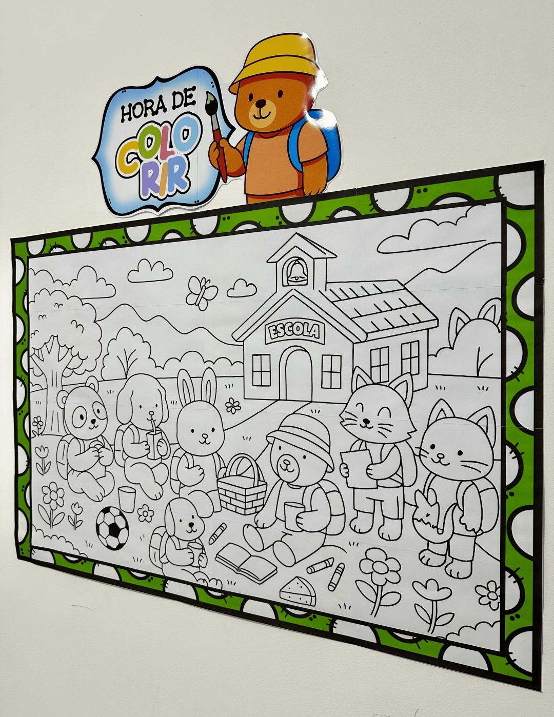 Painel Para Colorir Volta às Aulas - Imagem 5