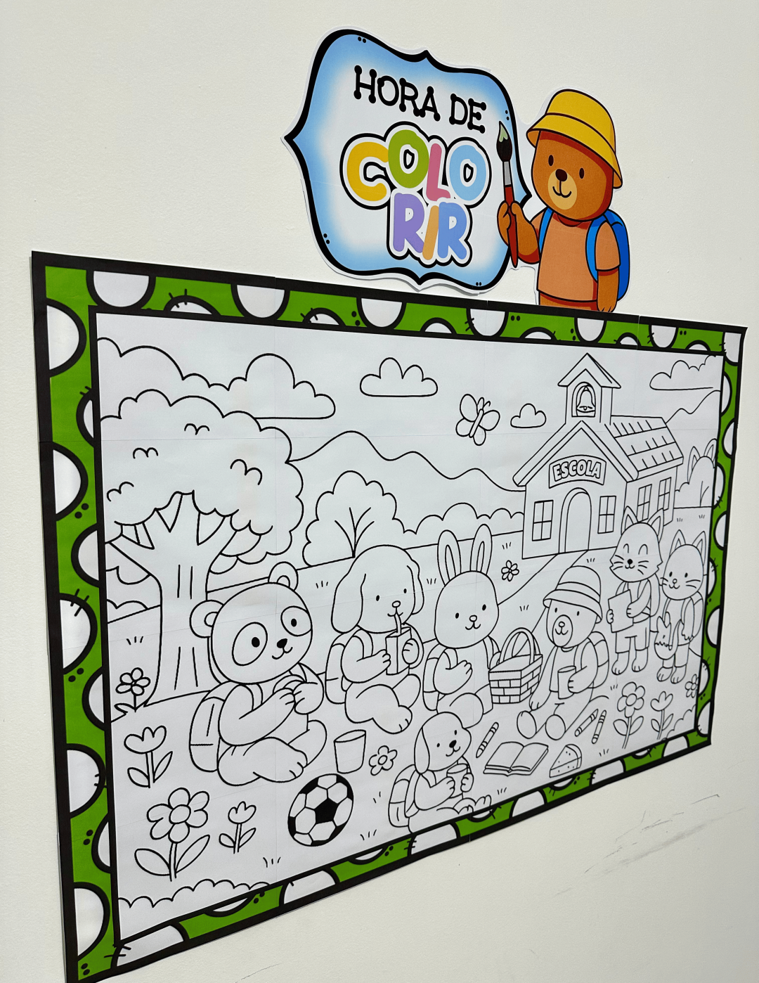 Painel Para Colorir Volta às Aulas - Imagem 3