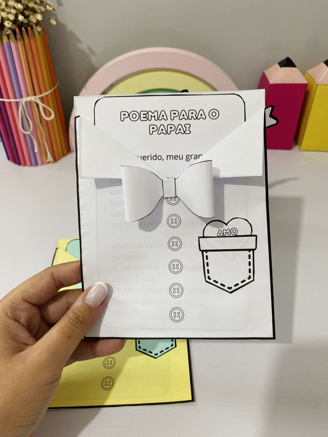 Cartão Interativo "Poema para o Papai" - Imagem 7