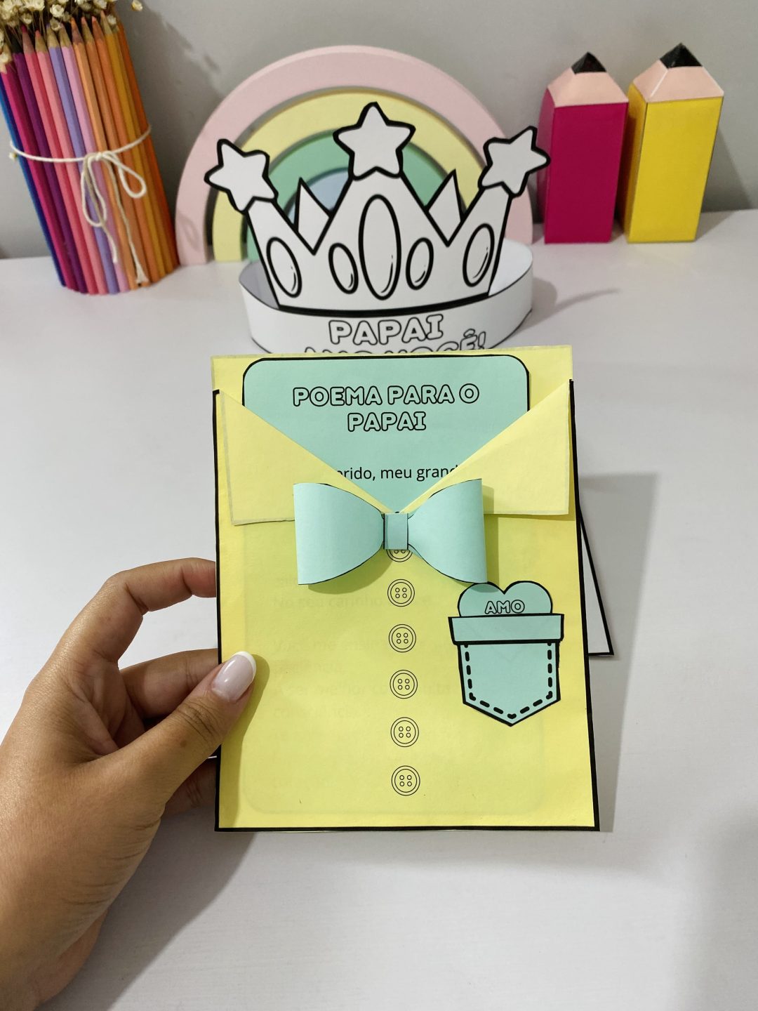 Cartão Interativo "Poema para o Papai"