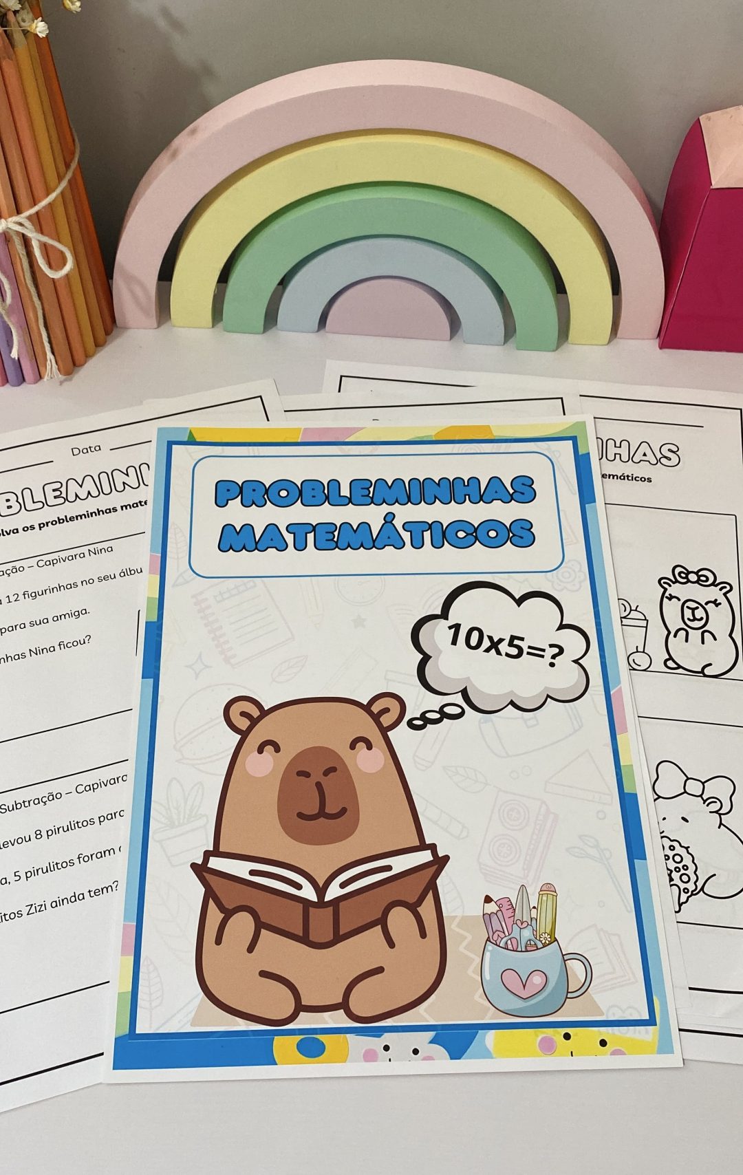Problemas Matemáticos - Tema Capivara - Imagem 4