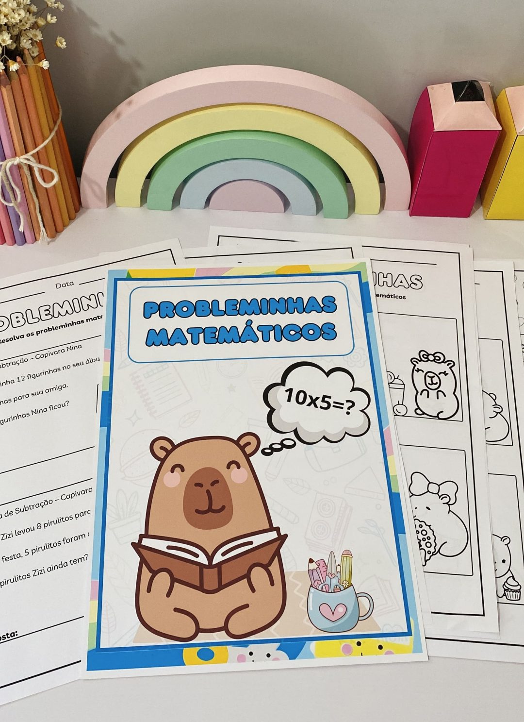 Problemas Matemáticos - Tema Capivara - Imagem 5