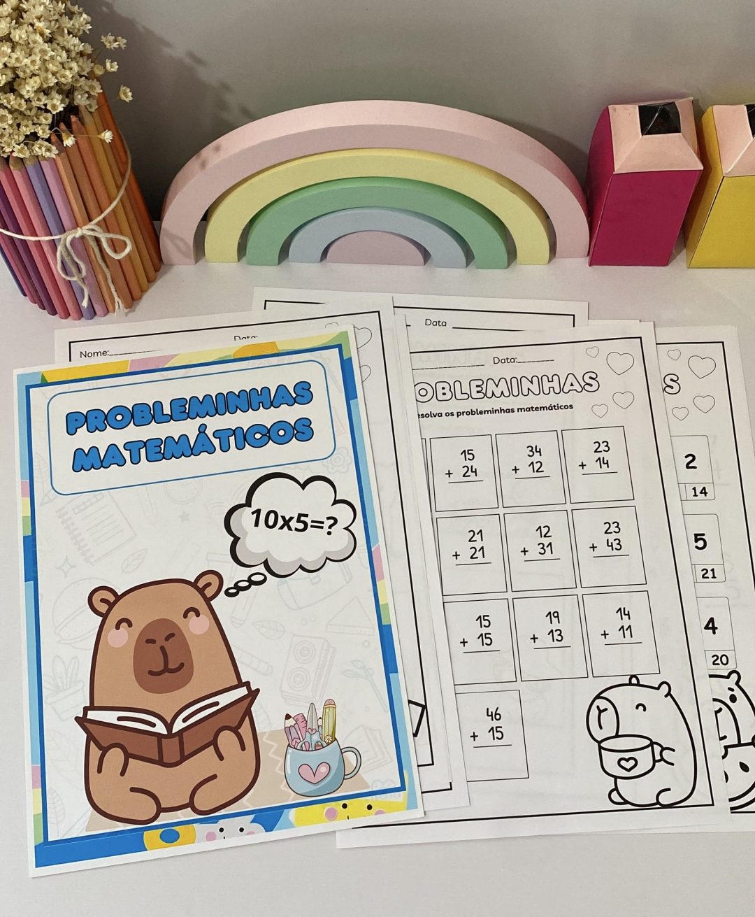 Problemas Matemáticos - Tema Capivara - Imagem 13