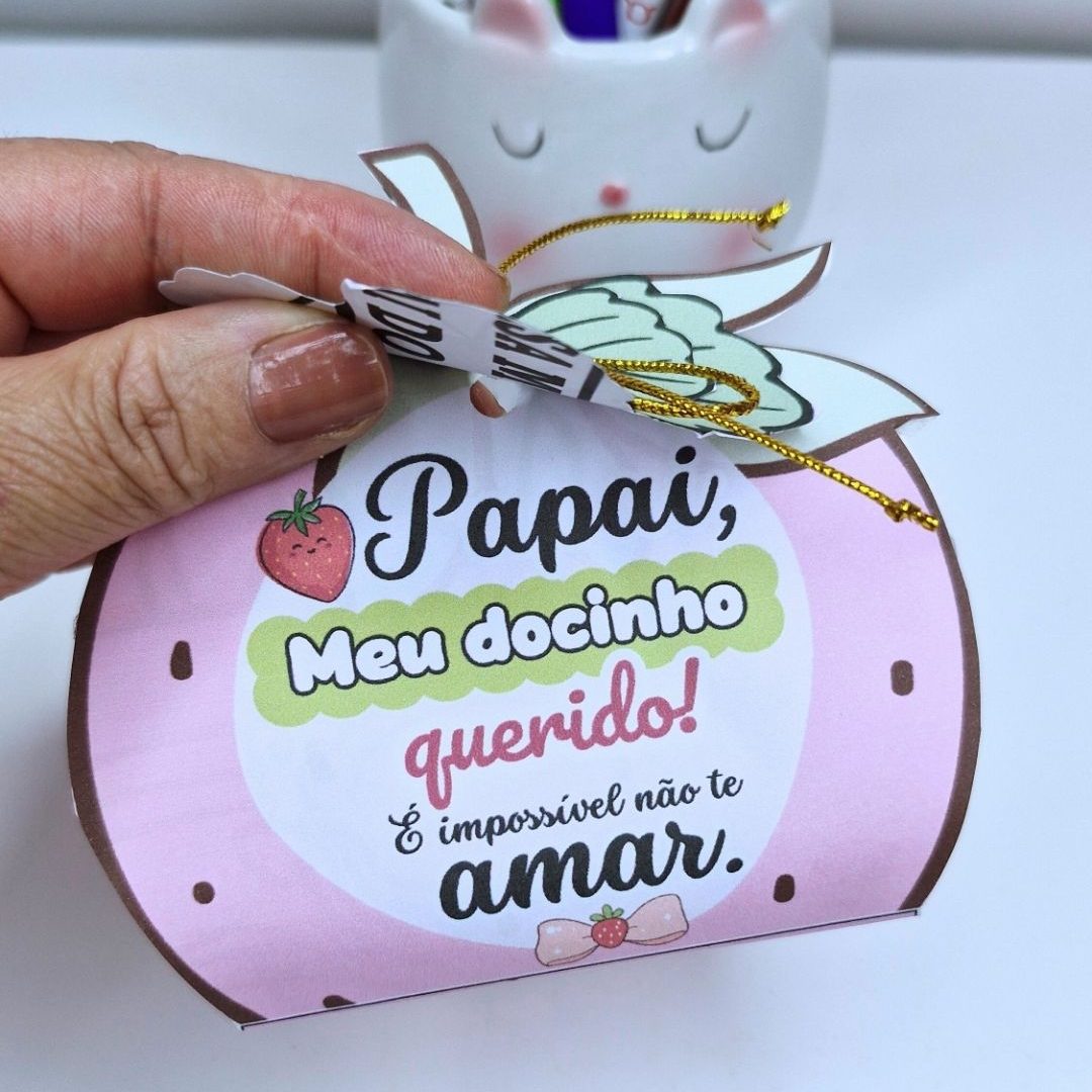 Caixinha Dia dos Pais - Morango