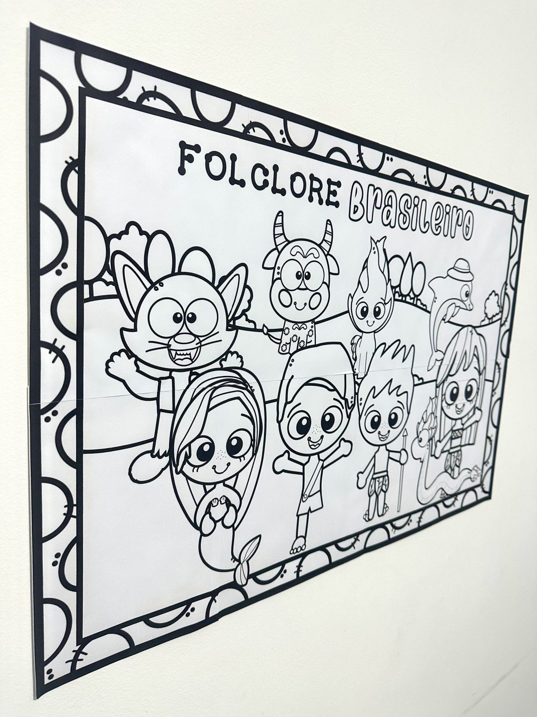 Painel Colorir - Folclore - Imagem 2