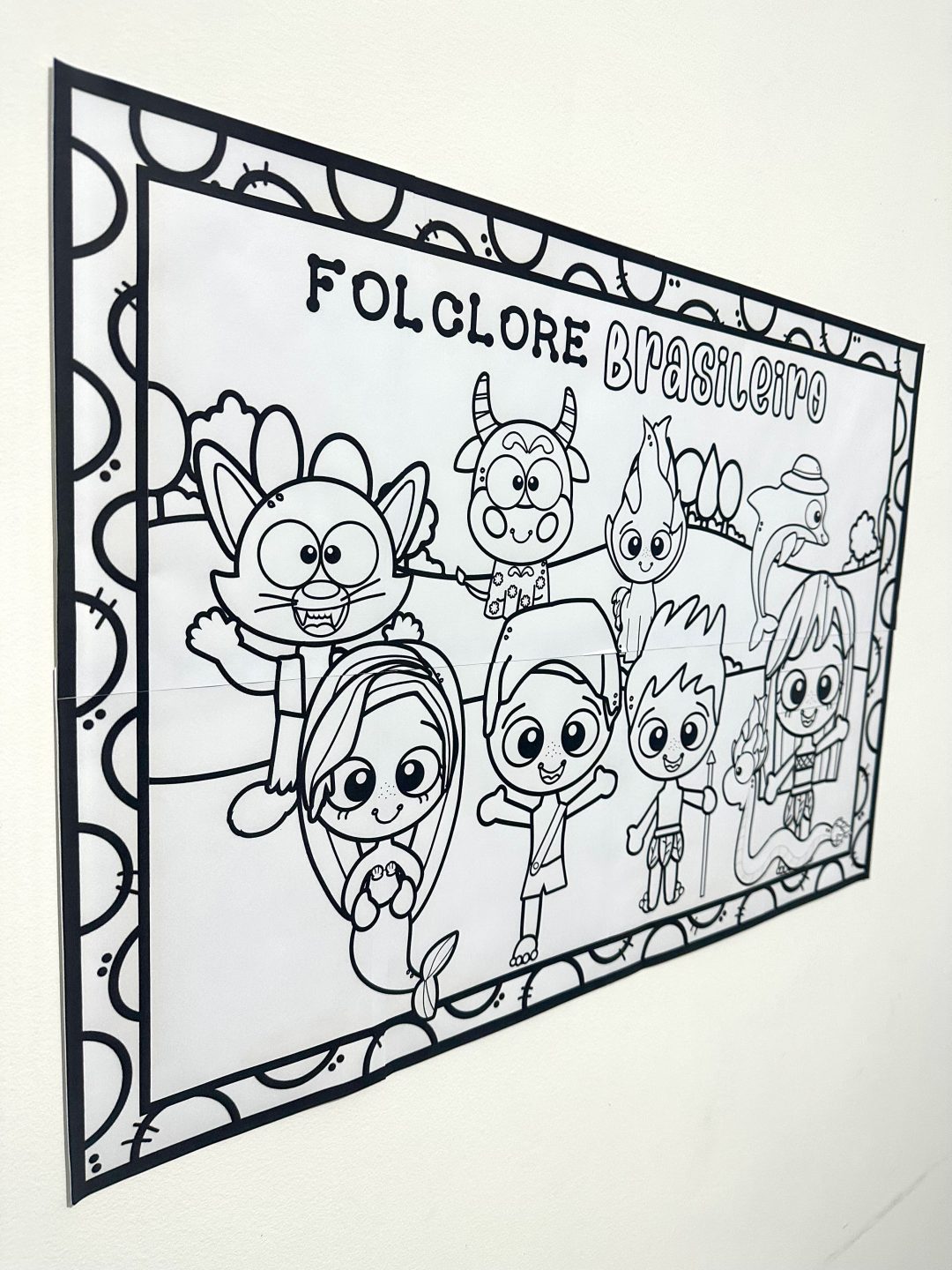Painel Colorir - Folclore - Imagem 5
