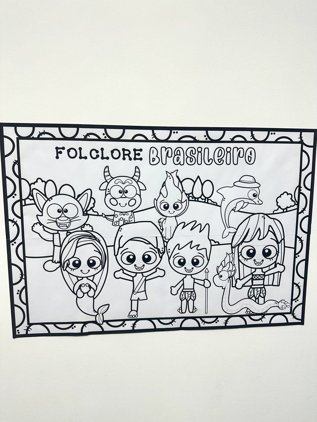 Painel Colorir - Folclore - Imagem 6