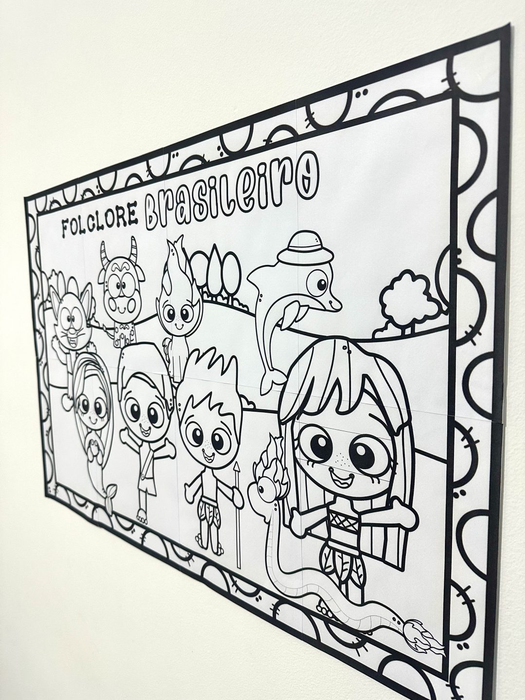 Painel Colorir - Folclore - Imagem 7