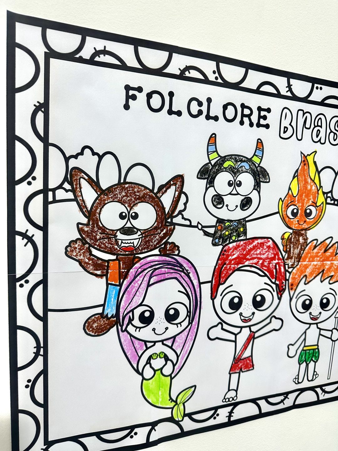 Painel Colorir - Folclore - Imagem 10