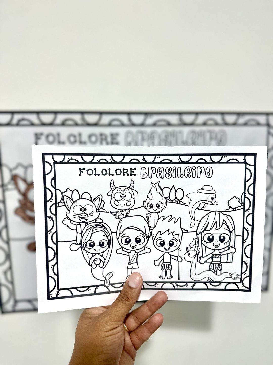 Painel Colorir - Folclore - Imagem 12
