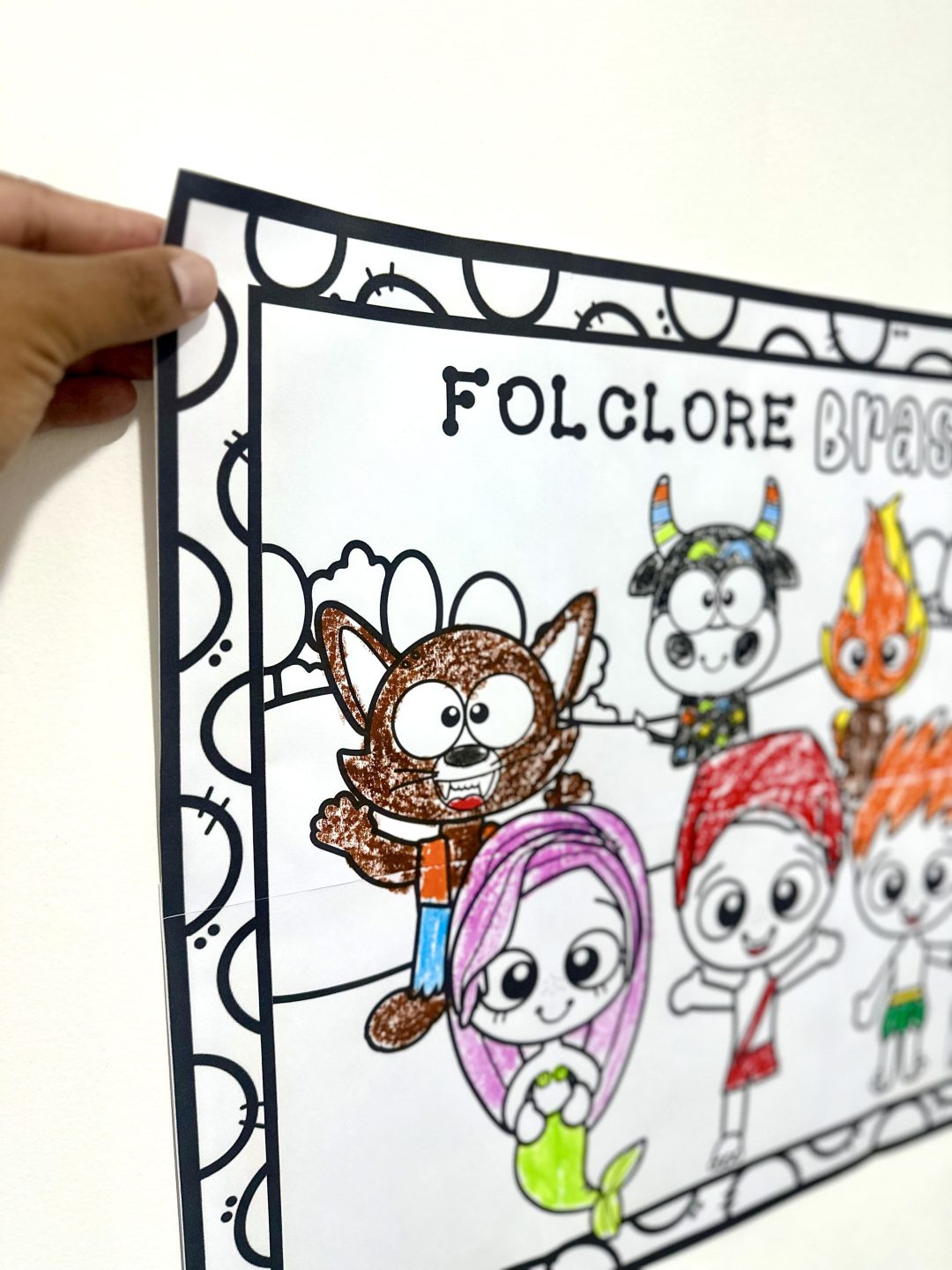 Painel Colorir - Folclore - Imagem 13