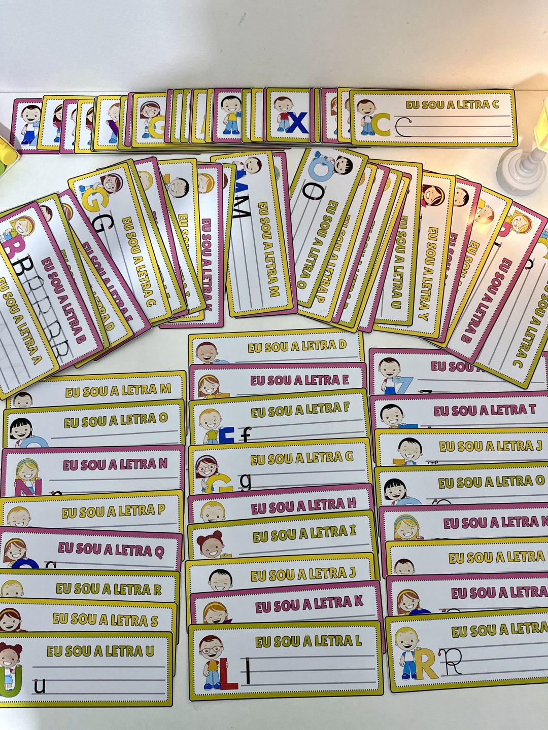 Fichas de Traçado do Alfabeto - 4 Formas - Imagem 2
